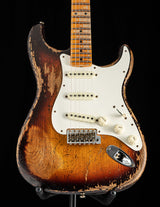 Used Fender Custom Shop Red Hot Stratocaster Super Heavy Relic Faded Chocolate 3-Tone Sunburst