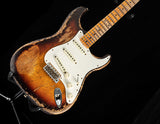 Used Fender Custom Shop Red Hot Stratocaster Super Heavy Relic Faded Chocolate 3-Tone Sunburst