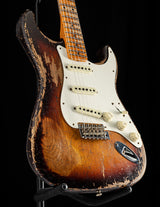 Used Fender Custom Shop Red Hot Stratocaster Super Heavy Relic Faded Chocolate 3-Tone Sunburst