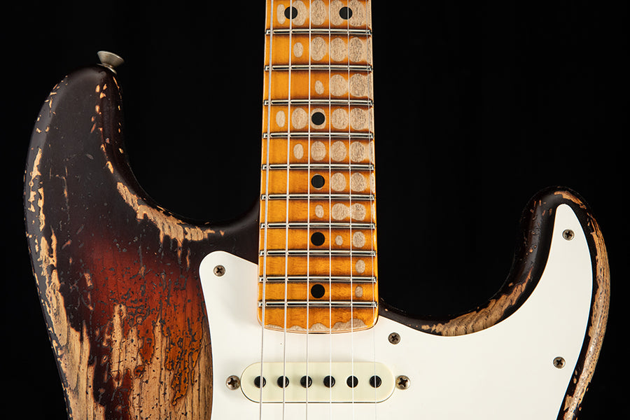 ★Custom HardRelic Sunburst Stratocaster★ Fender Custom Shop 1957 Relic Hardtail Stratocaster | Fender