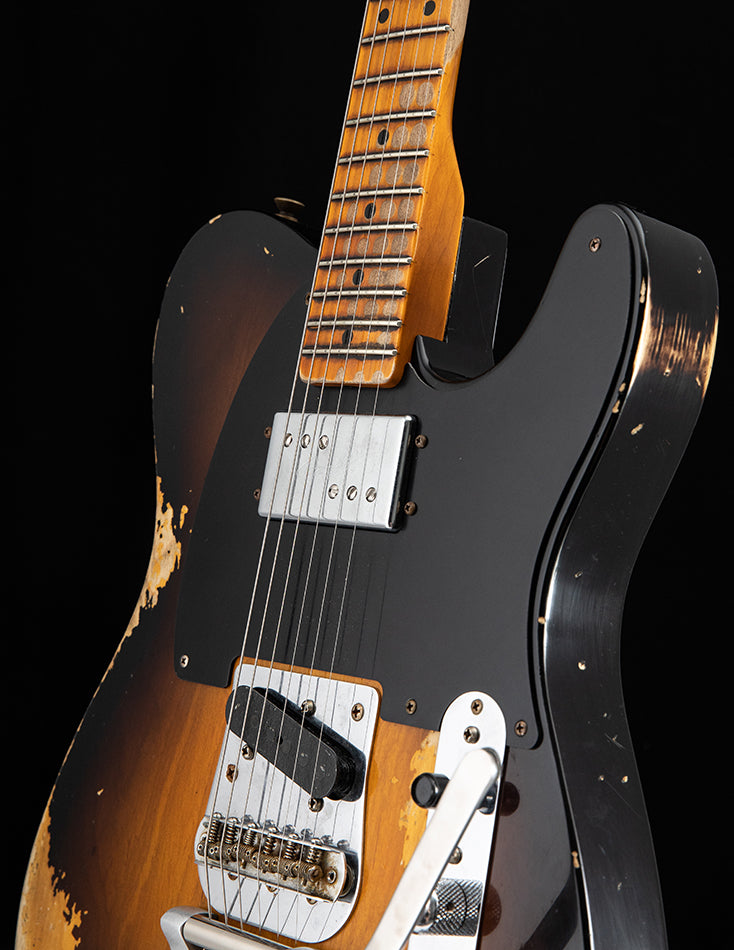 Fender Custom Shop Limited Edition CuNife Blackguard Telecaster Heavy Relic Faded Wide Fade 2 Tone Sunburst