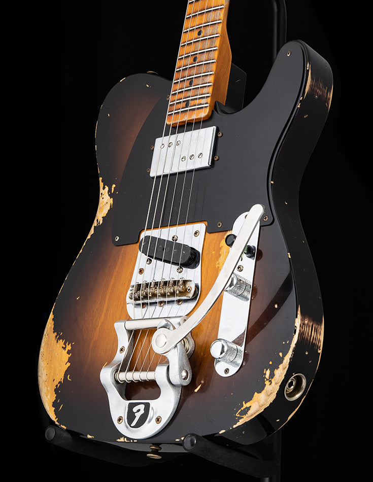 Fender Custom Shop Limited Edition CuNife Blackguard Telecaster Heavy Relic Faded Wide Fade 2 Tone Sunburst