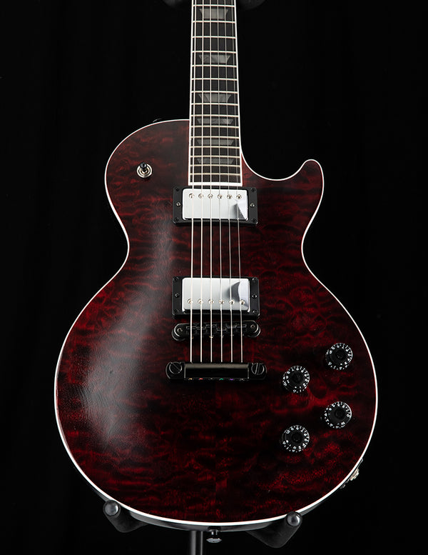 Used Gibson Les Paul Blood Moon Satin Quilt Top Limited-Edition Black Cherry