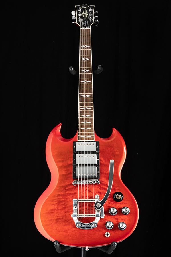 Used Gibson SG Deluxe Bigsby Red Fade