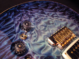 Paul Reed Smith Private Stock Custom 24 Signature Piezo Tremolo Aqua Violet Glow #2-Brian's Guitars