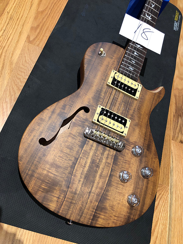 PRS SE Zach Myers Brian's Guitars Exclusive Satin Koa and Blue Matteo Quilt-Brian's Guitars