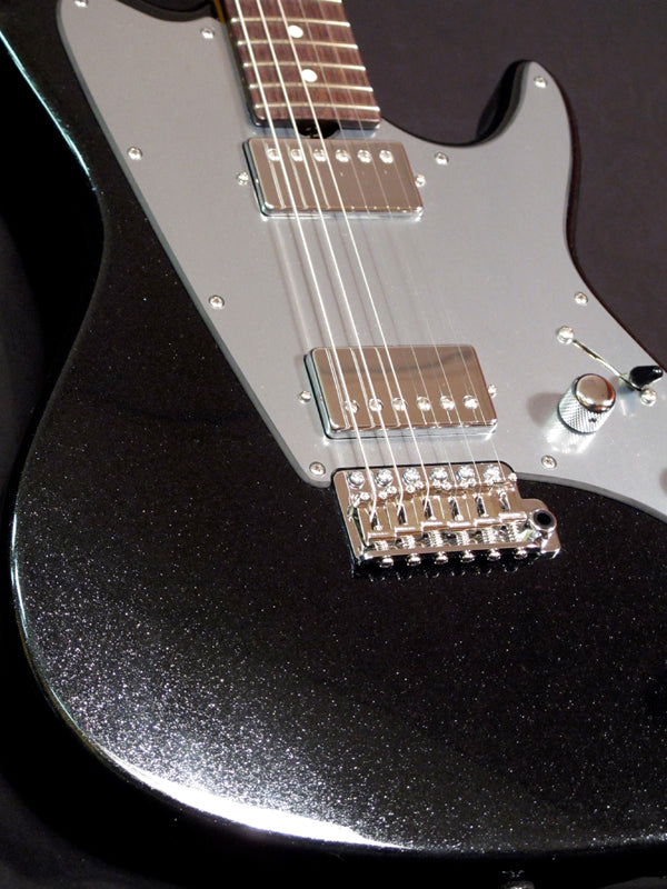 Don Grosh ElectraJet Custom Mini Black Sparkle-Brian's Guitars
