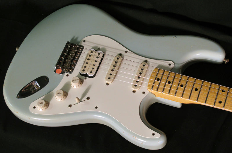 Used Fender Custom Shop '57 Stratocaster Relic Faded Sonic Blue-Brian's Guitars