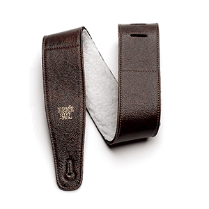 Ernie Ball P04138 Chestnut Italian Leather Strap With Fur