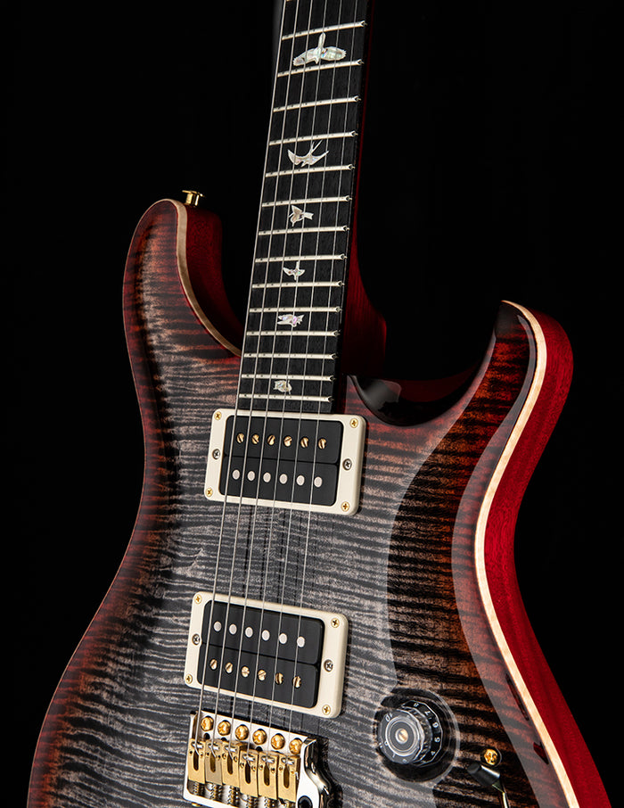 Paul Reed Smith Custom 24 Piezo Charcoal Cherry Burst Electric Guitar