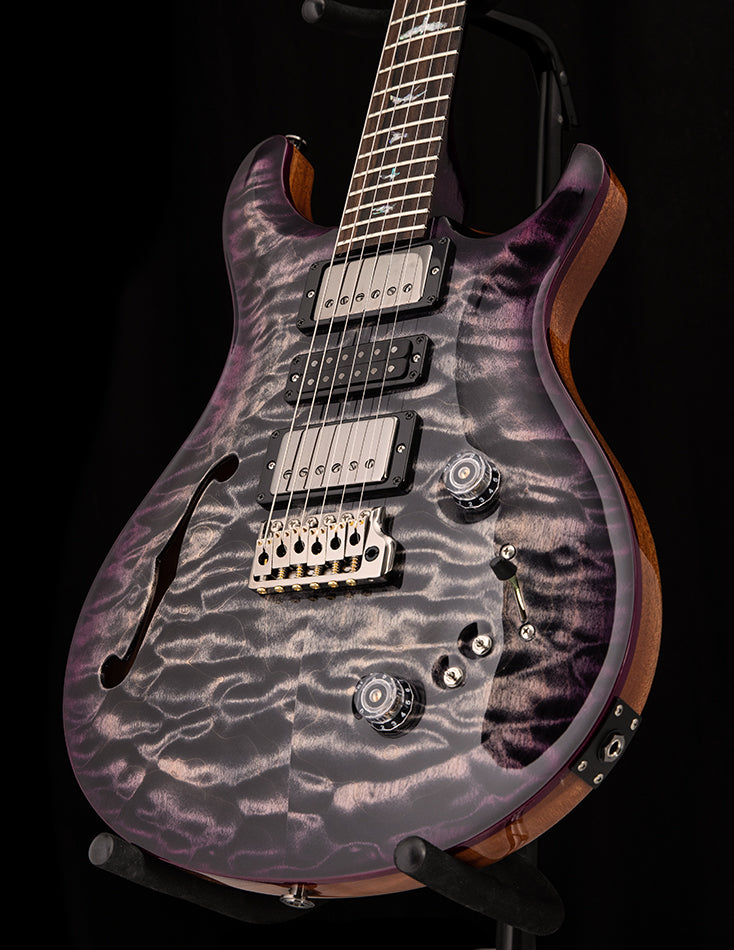 Paul Reed Smith Wood Library Special Semi-Hollow Charcoal Purple Burst Brian's Guitars Limited