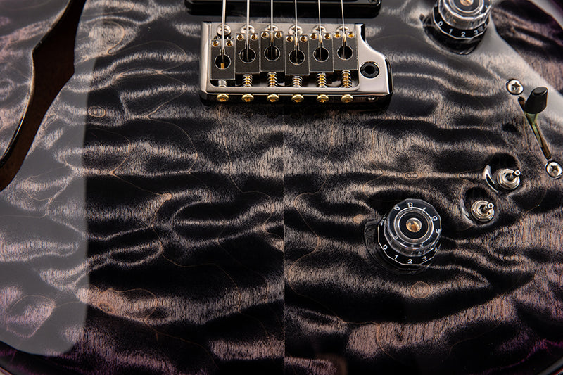 Paul Reed Smith Wood Library Special Semi-Hollow Charcoal Purple Burst Brian's Guitars Limited