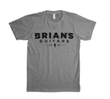 Premium Gray T-shirt with Black Ink-Apparel-Brian's Guitars