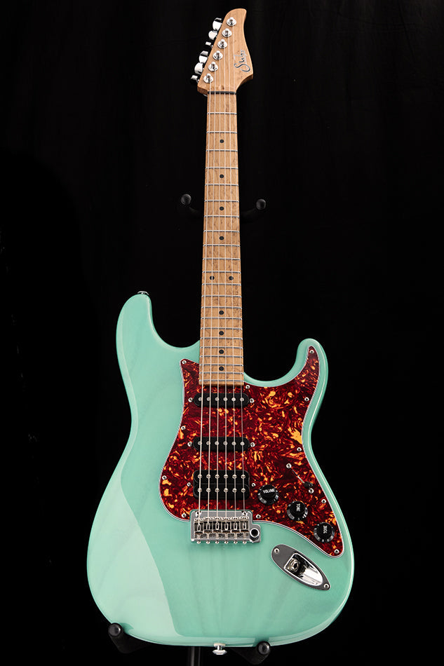 Used Suhr Limited Edition Classic S Paulownia Trans Seafoam Green