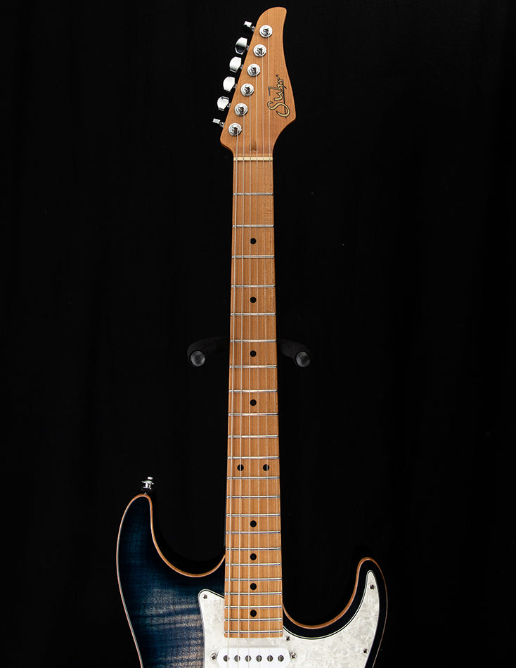 Used Suhr Standard Plus Faded Trans Whale Blue Burst