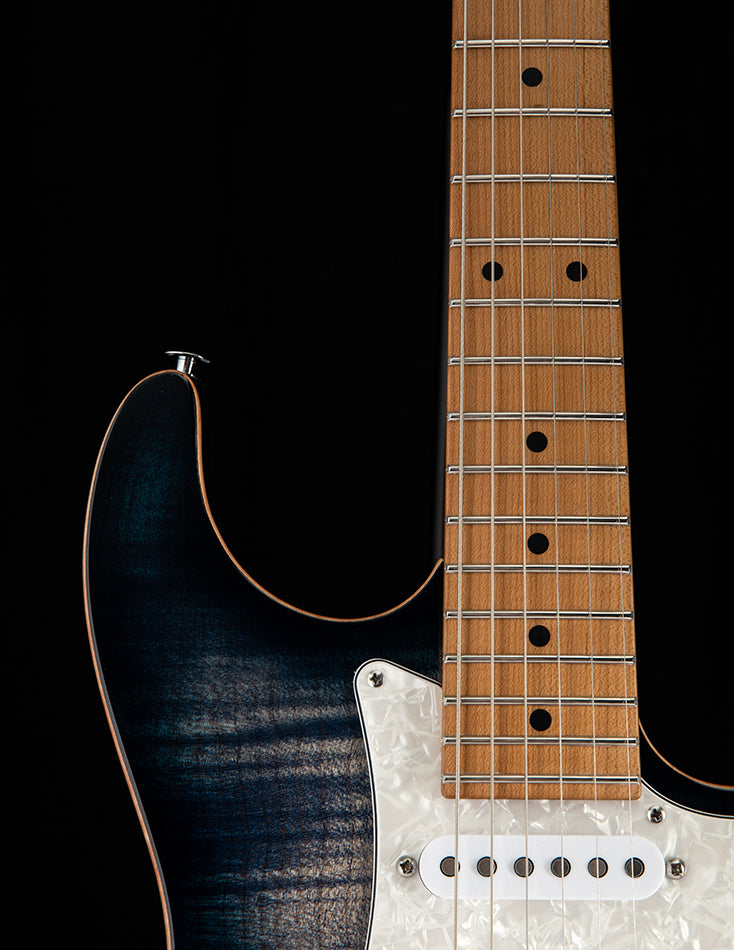 Used Suhr Standard Plus Faded Trans Whale Blue Burst