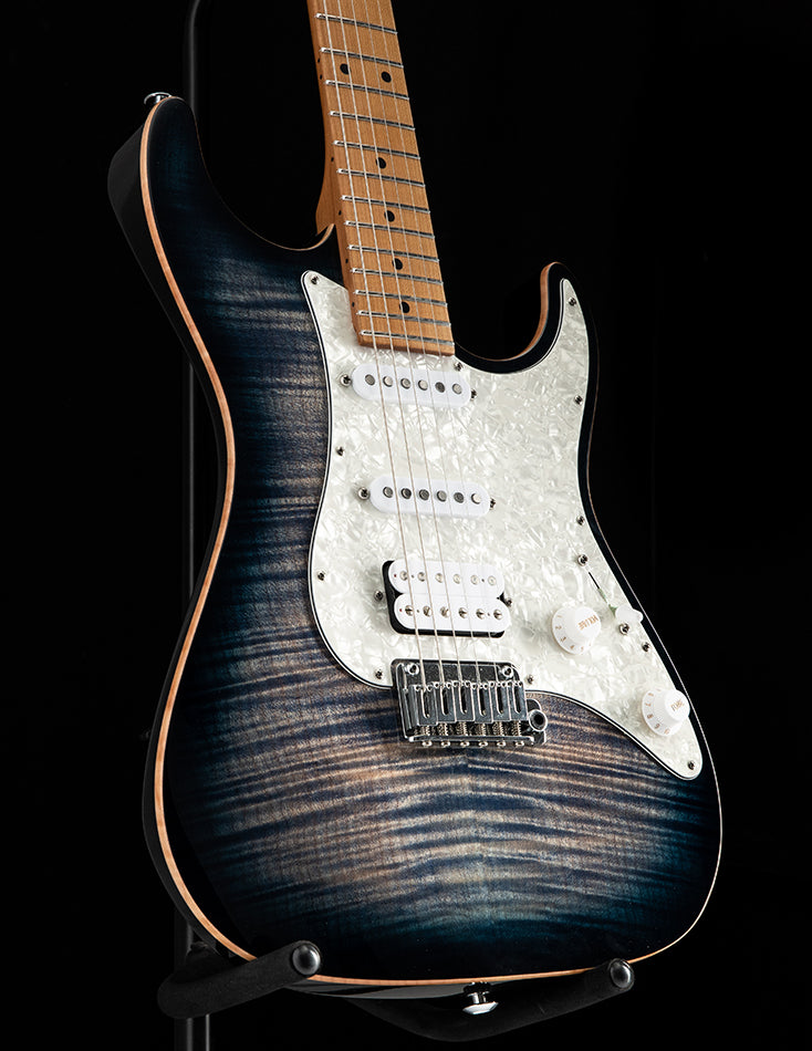 Used Suhr Standard Plus Faded Trans Whale Blue Burst