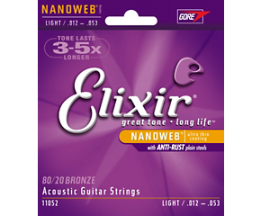 Elixir Nanoweb Acoustic 80/20 12-53-Accessories-Brian's Guitars