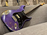 Fender Custom Shop 1959 Stratocaster HSS Heavy Relic Purple Sparkle Over Black Paisley