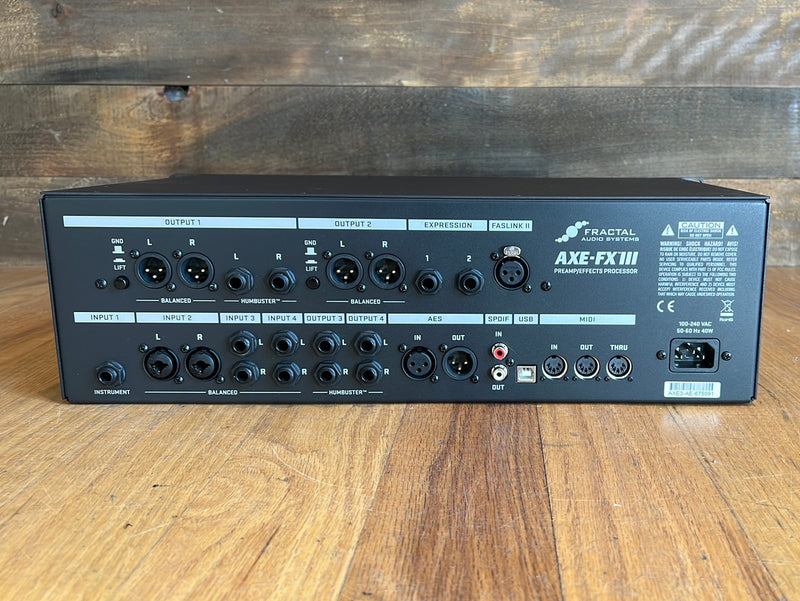 Used Fractal Audio Systems Axe-Fx III Preamp/FX Processor