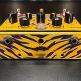 Beetronics Royal Jelly Overdrive / Fuzz Custom Yellow/Purple Tiger Stripes