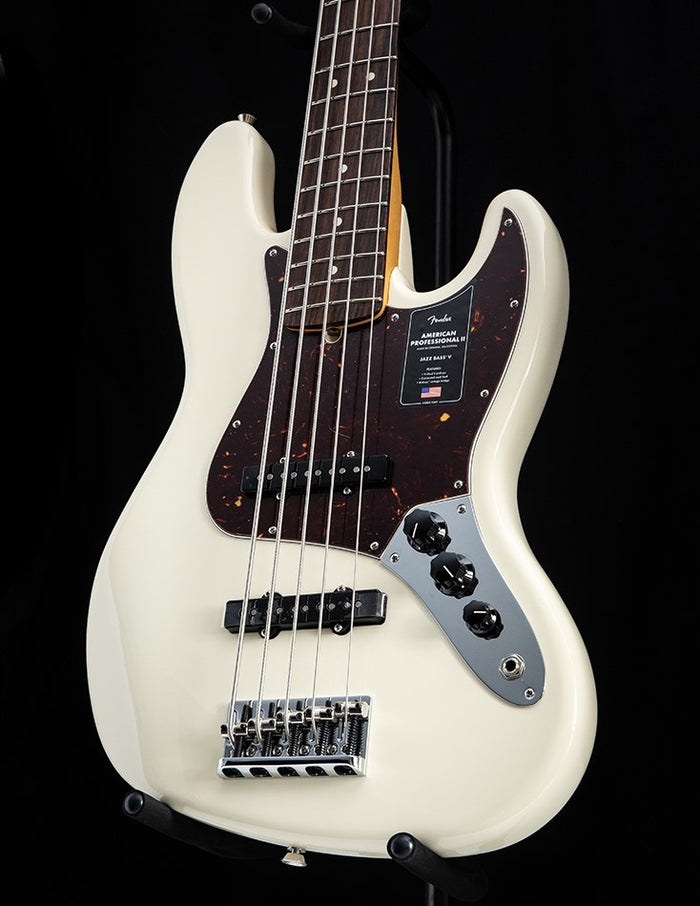 Fender American Professional II Jazz Bass V Olympic White