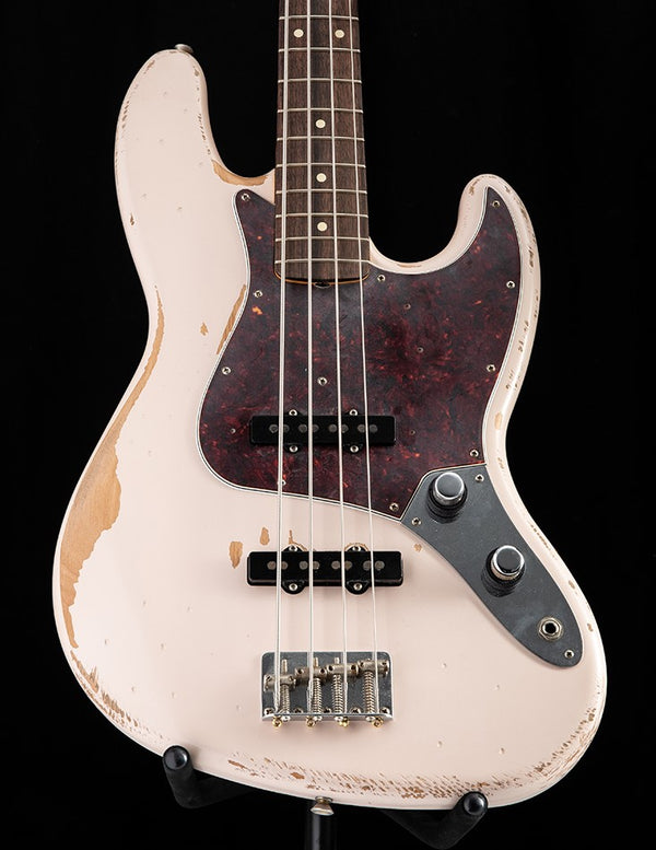 Fender Flea Jazz Bass Roadworn Faded Shell Pink