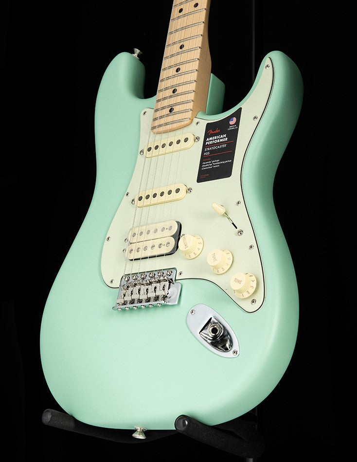 Fender American Performer Stratocaster HSS Satin Surf Green