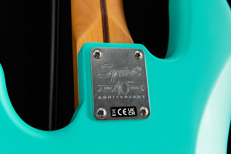 Squier 40th Anniversary Jazz Bass Satin Seafoam Green, Vintage Edition
